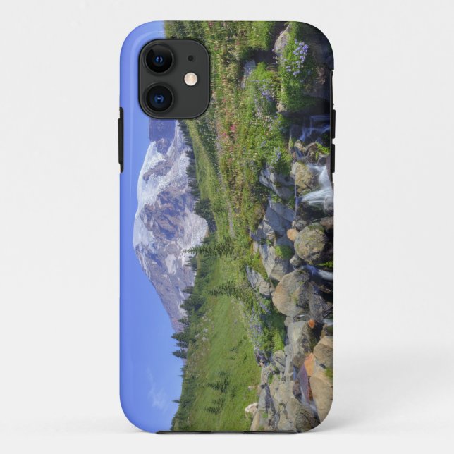 USA, Washington, Mt. Rainier NP, Mt. Rainier and 2 Case-Mate iPhone Case (Back)