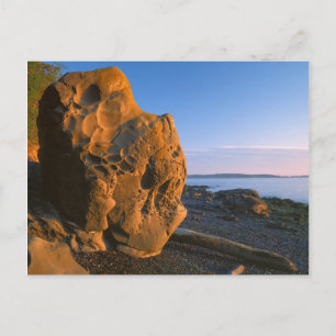 USA, Washington, Orcas Island, Boulder Postcard