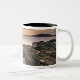 USA, Washington, San Juan Islands.  A dramatic 2 Two-Tone Coffee Mug