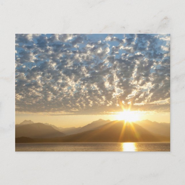 USA, Washington, Seabeck. Sunset Postcard (Front)