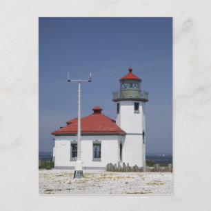 USA, Washington, Seattle, Alki Point Lighthouse, Postcard