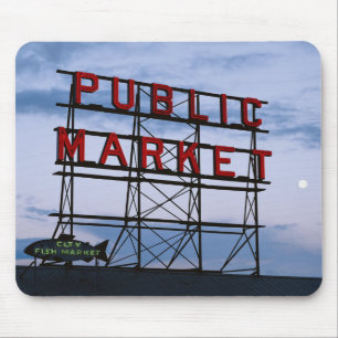 USA, Washington, Seattle, Pike Street Market Mouse Mat