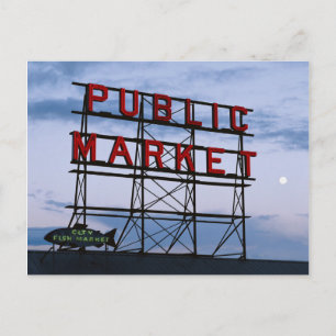 USA, Washington, Seattle, Pike Street Market Postcard