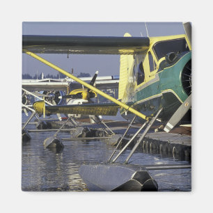 USA, Washington, Seattle, Seaplanes docked on Magnet