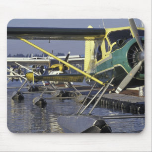 USA, Washington, Seattle, Seaplanes docked on Mouse Mat