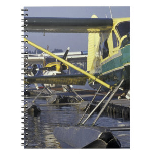 USA, Washington, Seattle, Seaplanes docked on Notebook