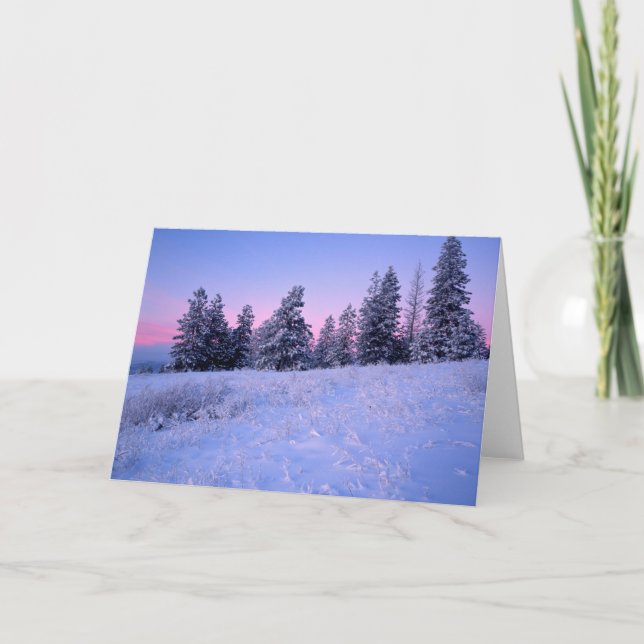 USA, Washington, Spokane County, Browne Mountain Holiday Card (Front)