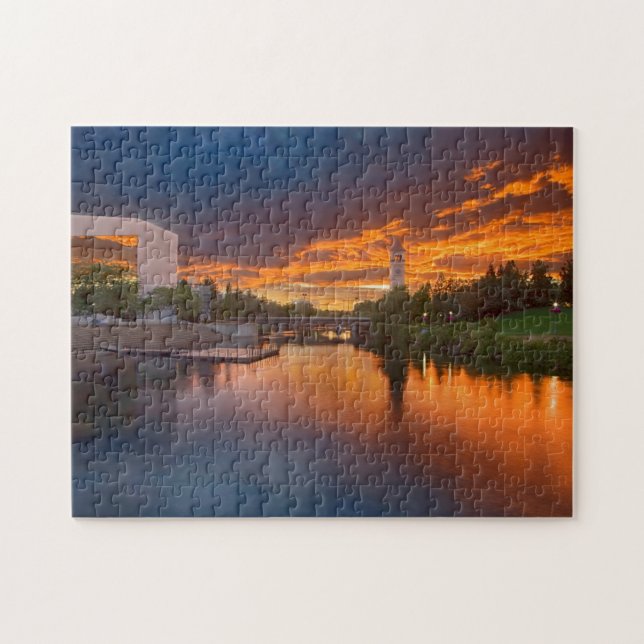 USA, Washington, Spokane, Riverfront Park Jigsaw Puzzle (Horizontal)