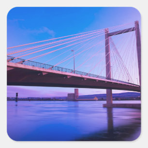 USA, Washington State. Columbia River is 2 Square Sticker