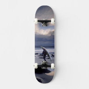 USA, Washington State, Olympic National Park. Skateboard