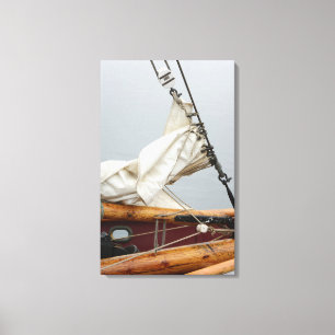 USA, Washington State, Port Townsend. Sailboat Canvas Print