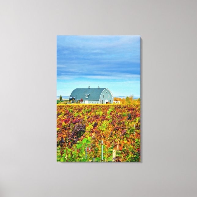 USA, Washington, Walla Walla. Garrison Creek Canvas Print (Front)
