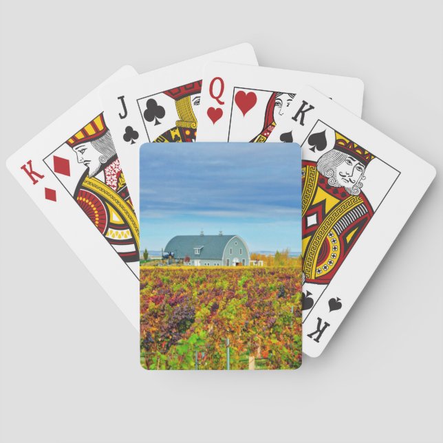 USA, Washington, Walla Walla. Garrison Creek Playing Cards (Back)