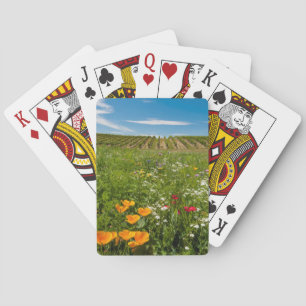 USA, Washington, Walla Walla. Wildflowers Playing Cards
