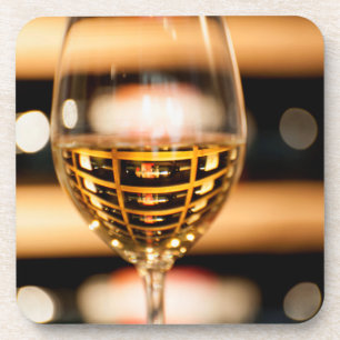 USA, Washington, Walla Walla. Wine Glass Coaster