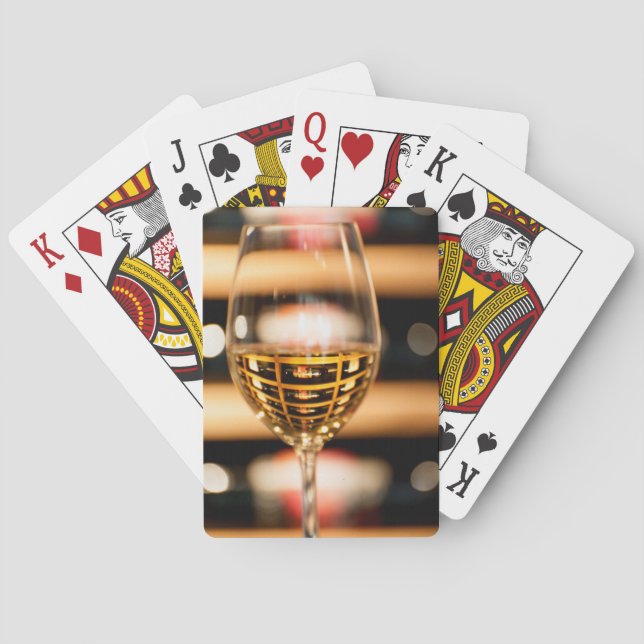 USA, Washington, Walla Walla. Wine Glass Playing Cards (Back)