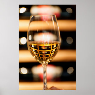 USA, Washington, Walla Walla. Wine Glass Poster