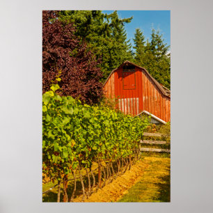 USA, Washington, Whidbey Island. Winery Poster