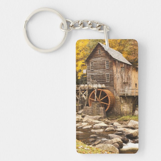 USA, West Virginia, Clifftop. Babcock State 2 Key Ring (Front)
