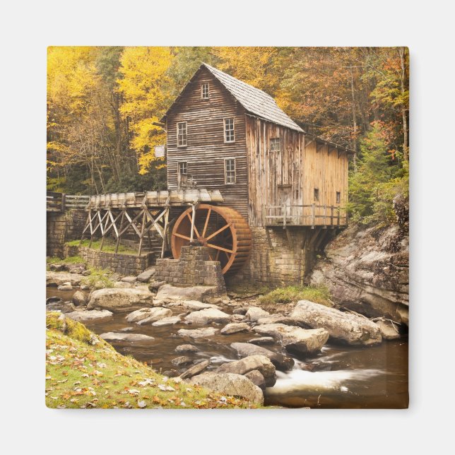 USA, West Virginia, Clifftop. Babcock State 2 Magnet (Front)