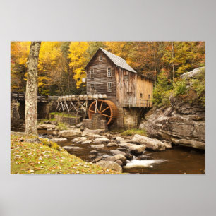 USA, West Virginia, Clifftop. Babcock State 2 Poster