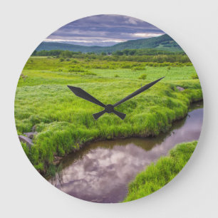 USA, West Virginia, Davis. Landscape 2 Large Clock