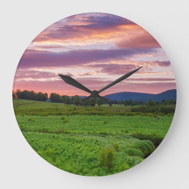 USA, West Virginia, Davis. Landscape Large Clock (Front)