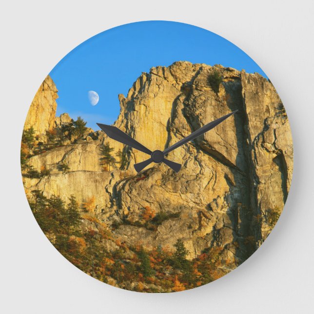 USA, West Virginia, Spruce Knob-Seneca Rocks 2 Large Clock (Front)