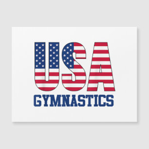 USA with American Flag Gymnastics Sports