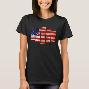 Usa Women Men Patriotic American Flag 4th Of July T-Shirt