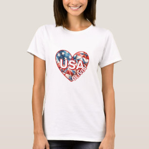 USA Womens Add Name T-Shirt