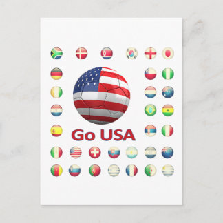 USA  World Cup 2010 South Africa Postcard