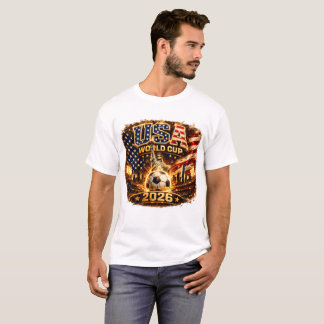 USA World Cup 2026 Vintage Liberty Soccer Art T-Shirt
