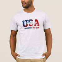 USA World Cup Soccer One Nation One Team Patriotic