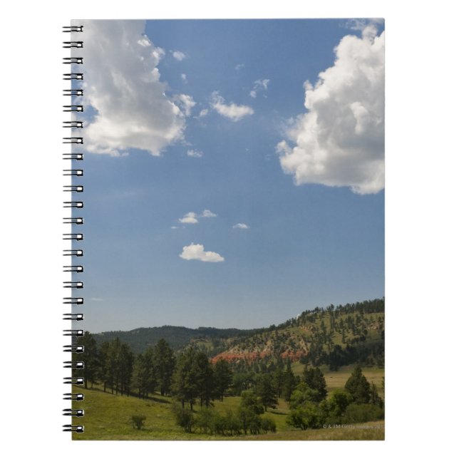 USA, Wyoming, Clouds over Devil's Tower Notebook (Front)