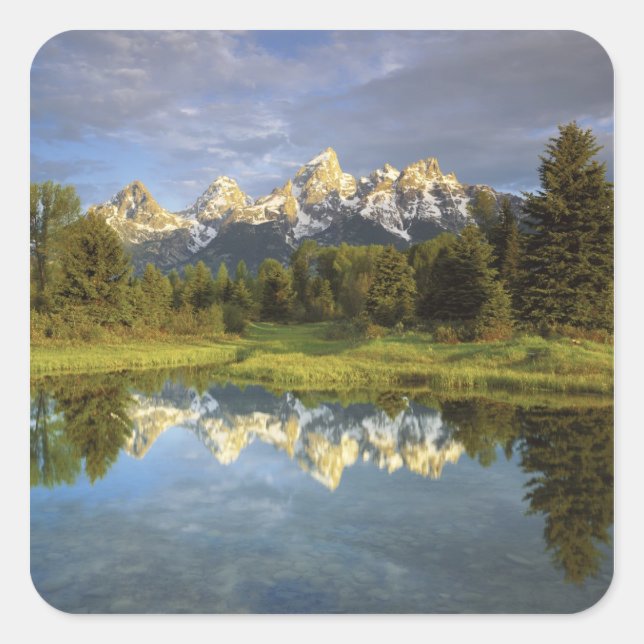 USA, Wyoming, Grand Teton National Park. Grand 2 Square Sticker (Front)