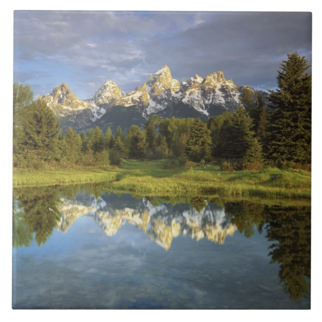 USA, Wyoming, Grand Teton National Park. Grand 2 Tile (Front)