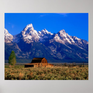 USA, Wyoming, Grand Teton National Park, Morning Poster