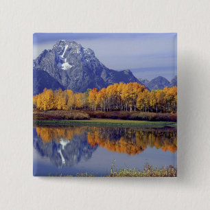 USA, Wyoming, Grand Teton National Park. Mt. 15 Cm Square Badge