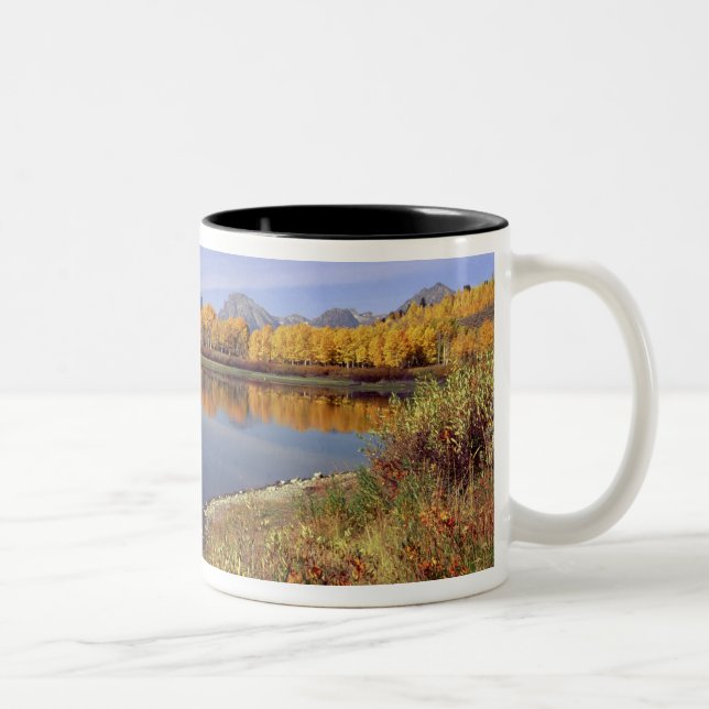 USA, Wyoming, Grand Teton National Park. Mt. 2 Two-Tone Coffee Mug (Right)