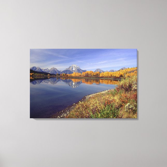 USA, Wyoming, Grand Teton National Park. Mt. Canvas Print (Front)