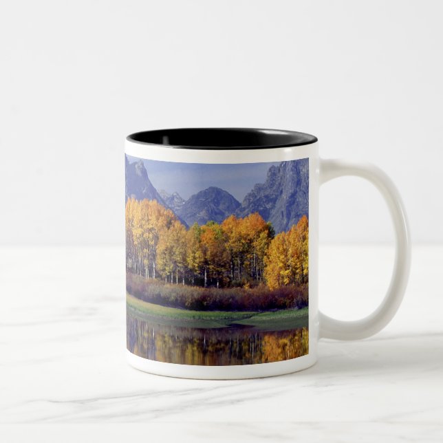 USA, Wyoming, Grand Teton National Park. Mt. Two-Tone Coffee Mug (Right)
