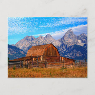 USA, Wyoming, Grand Teton National Park. Postcard