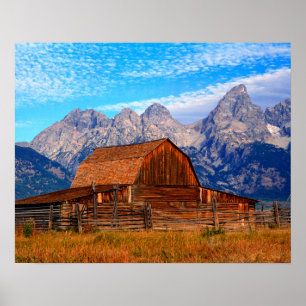USA, Wyoming, Grand Teton National Park. Poster