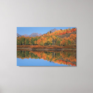 USA, Wyoming, Grand Tetons National Park in 4 Canvas Print