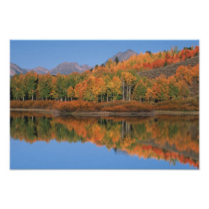USA, Wyoming, Grand Tetons National Park in 4 Photo Print