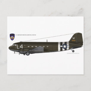 USAAF C-47 Skytrain Postcard
