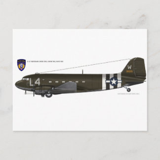 USAAF C-47 Skytrain Postcard