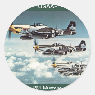 USAAF P-51 Mustang Sticker