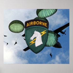 USACAPOC 1st Special Ops Patch Poster